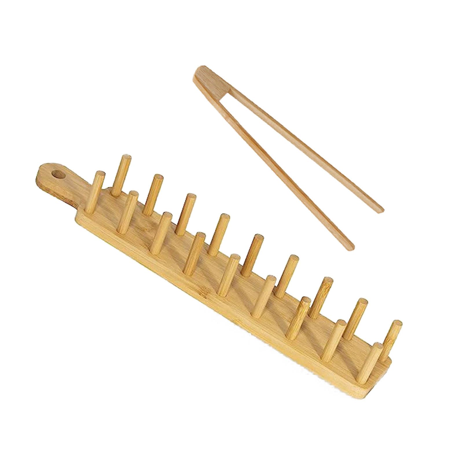 BOGEEL Wood Tacos Holder Rack Mexico Food Stand Tacos Tray Plate Wood Kitchen Tool for Restaurant Food Display