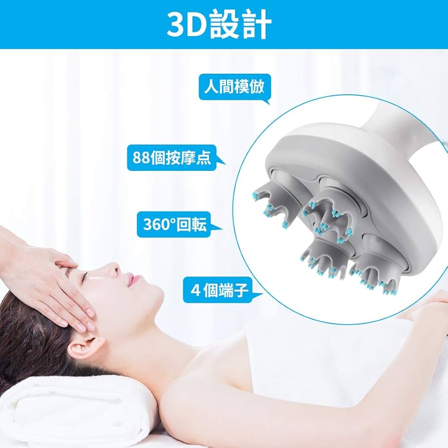 Amazon | Youmay 電動ブラシ 電動 ヘッドブラシ IPX7防水 USB充電式