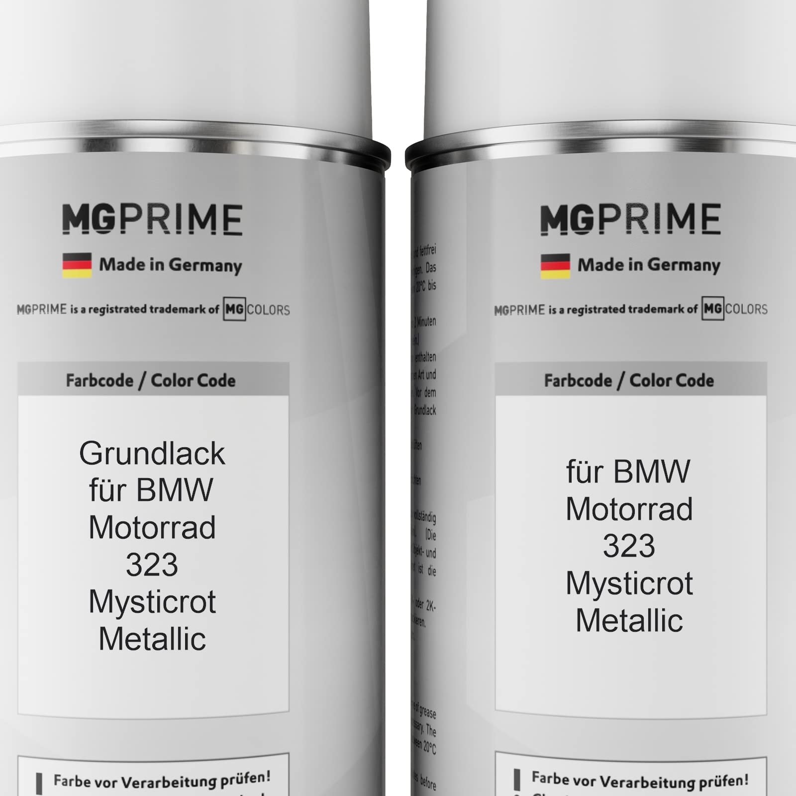 MG PRIME Lakier motocyklowy w sprayu do BMW Motorrad 323 Mysticrot Me. +1K