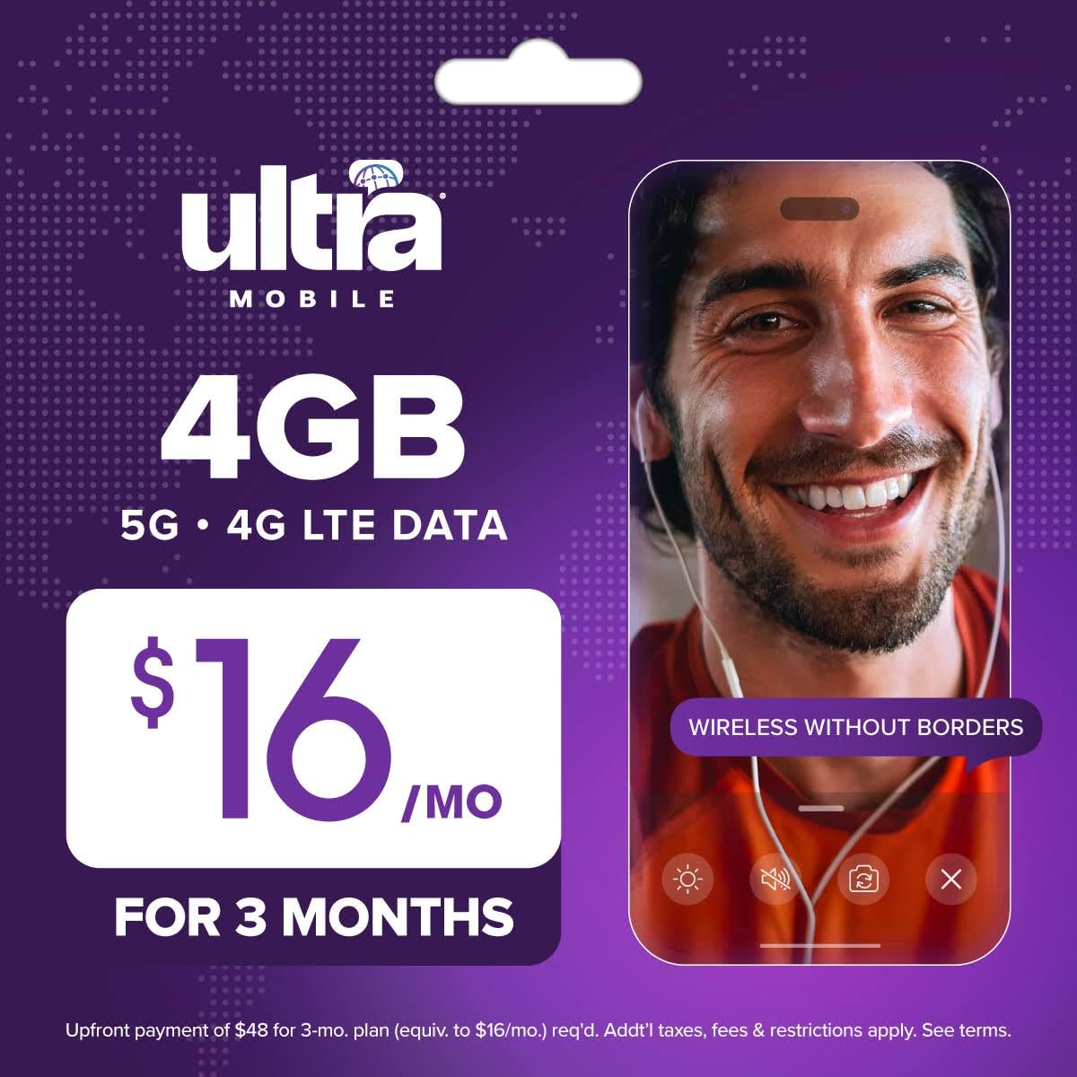 Ultra Mobile El kit de inicio SIM funciona en teléfonos GSM desbloqueados, incluyendo iPhone y Android