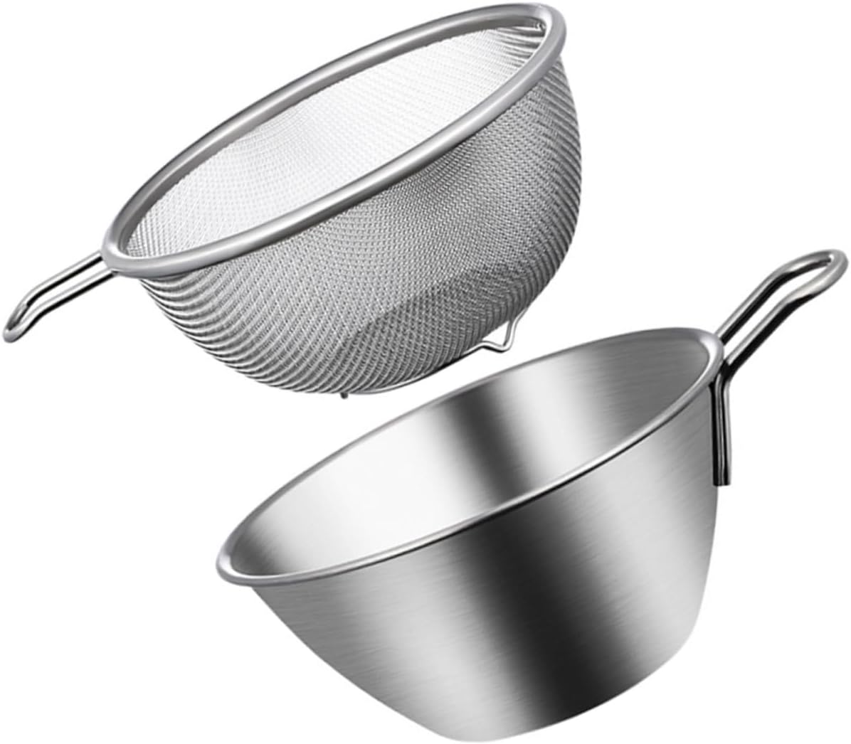FUOYLOO 1 Set Small Sifter Food Strainers Metal Mixing Bowl