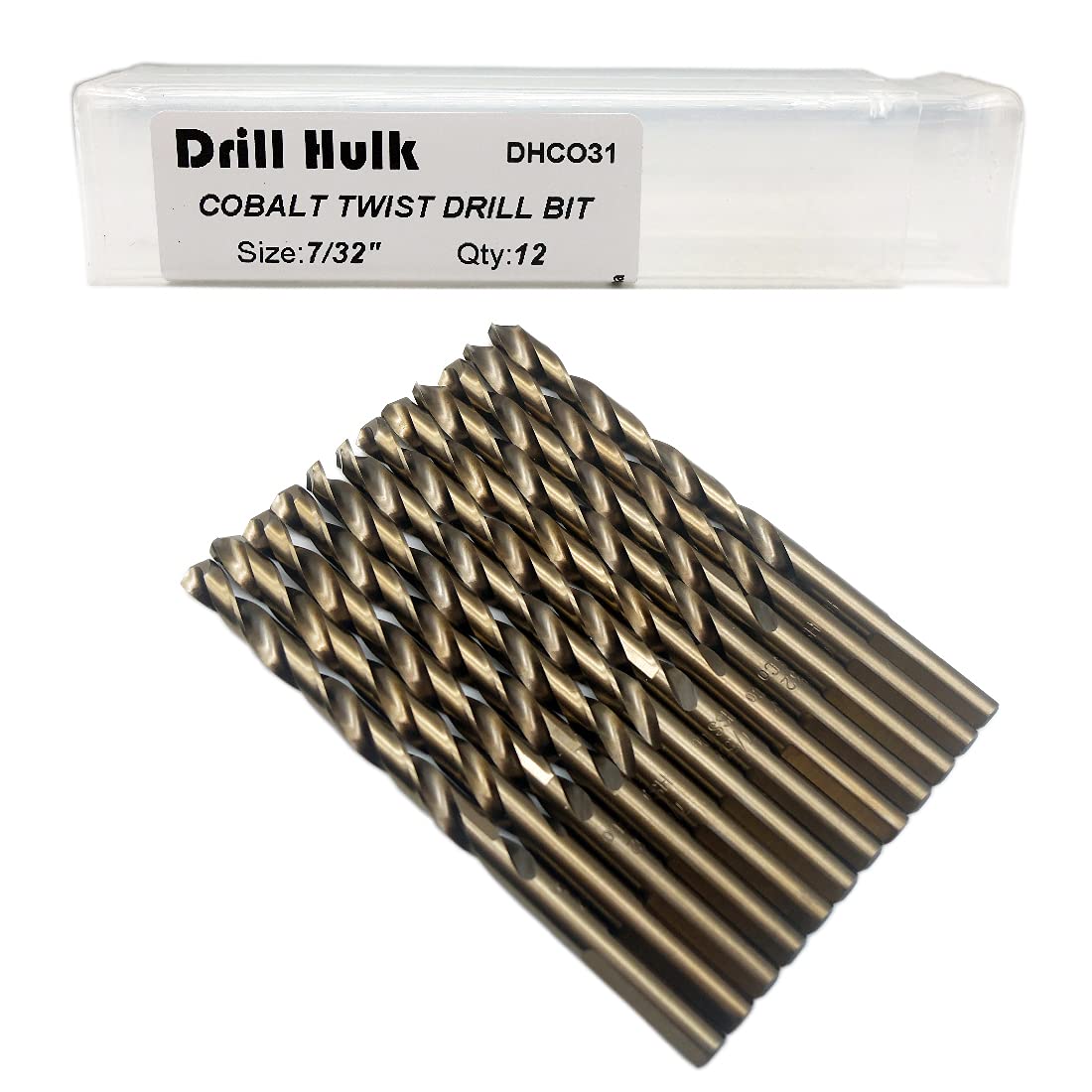 1/4-Inch Cobalt Steel M35 Jobber Length Twist Drill Bits for Hard Metal, Stainless Steel, Pack of 12 — Amazon image 16
