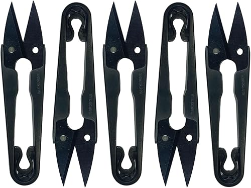 Tijeras de costura de acero de alto carbono, tijeras de hilo, cortador de hilo, para bricolaje, manualidades, tejer, hechas en Taiwán (paquete de 5)