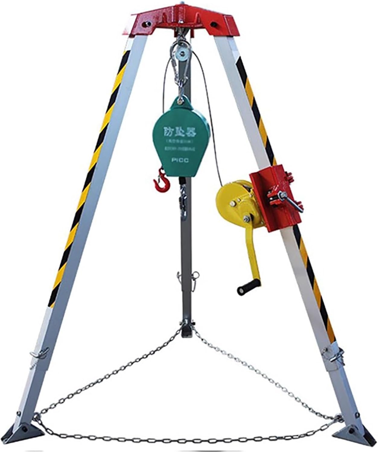 Heavy-Duty Fire Lifting Safety Rescue Tripod - Adjustable Industrial ...