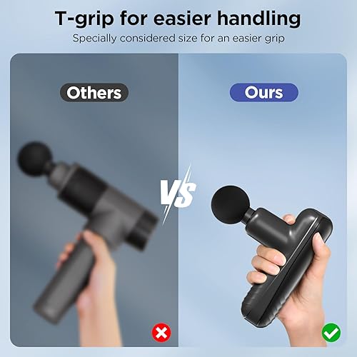 Miniatura 6 de Mini pistola de masaje, potente masajeador muscular de mano para relajación muscular, percusión de tejido profundo, pequeña pistola de masaje