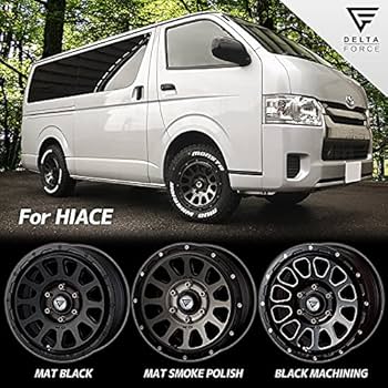 Amazon | 【ハイエース】 DELTA FORCE OVAL 16×7.0J 6H 139.7 +38 MSP