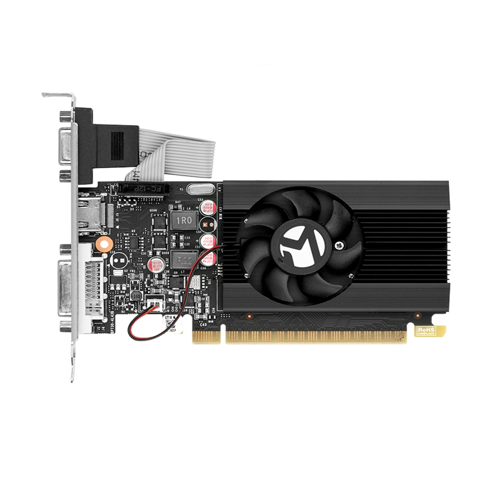 maxsun GeForce GT 710 - Scheda grafica video a basso profilo da 4 GB, GPU, basso consumo, VGA, DVI-D, HDMI, HDCP, supporto DirectX 12, OpenGL 4.5