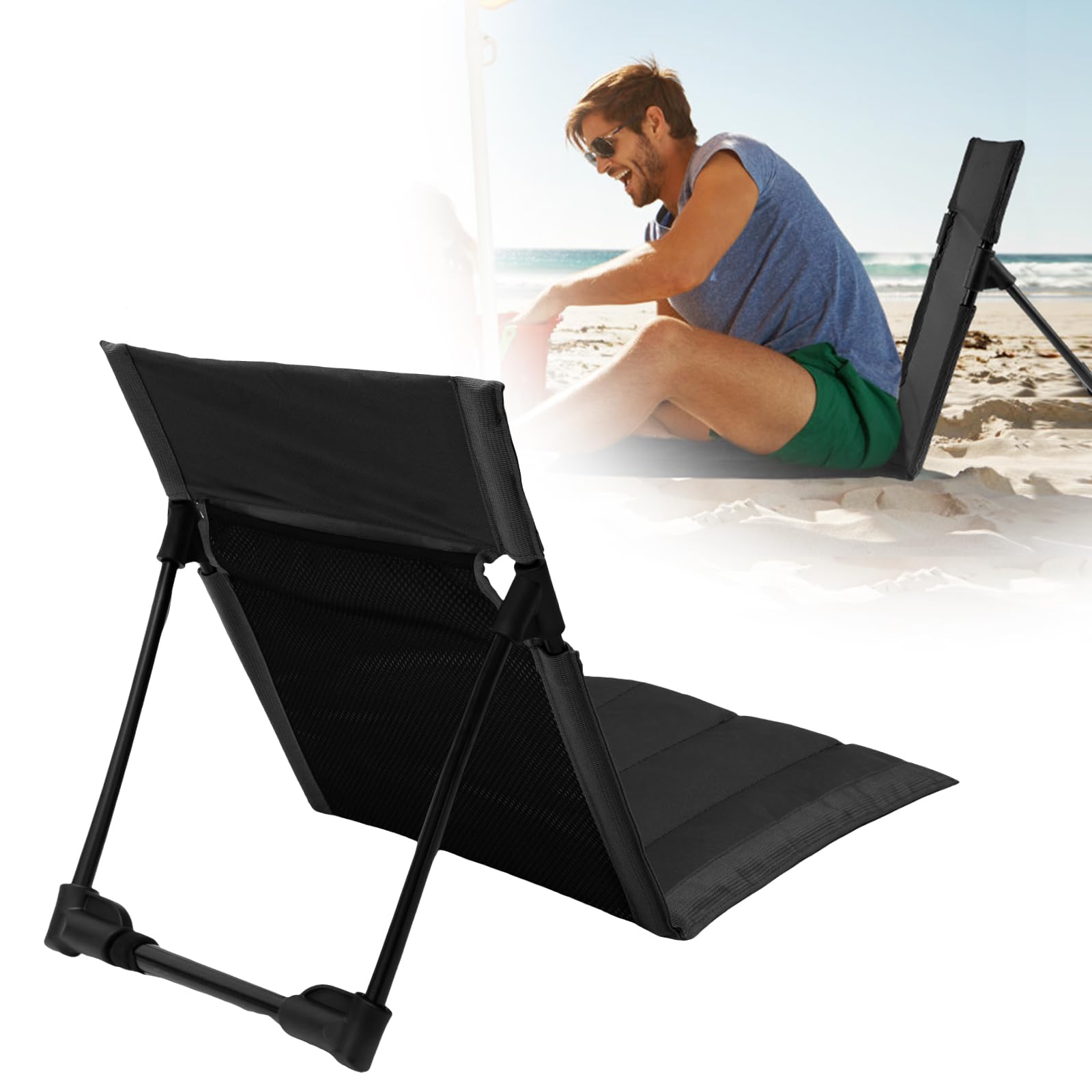 Faltbarer Strandstuhl Mit Rückenlehne - Leichter Oxford Campingstuhl