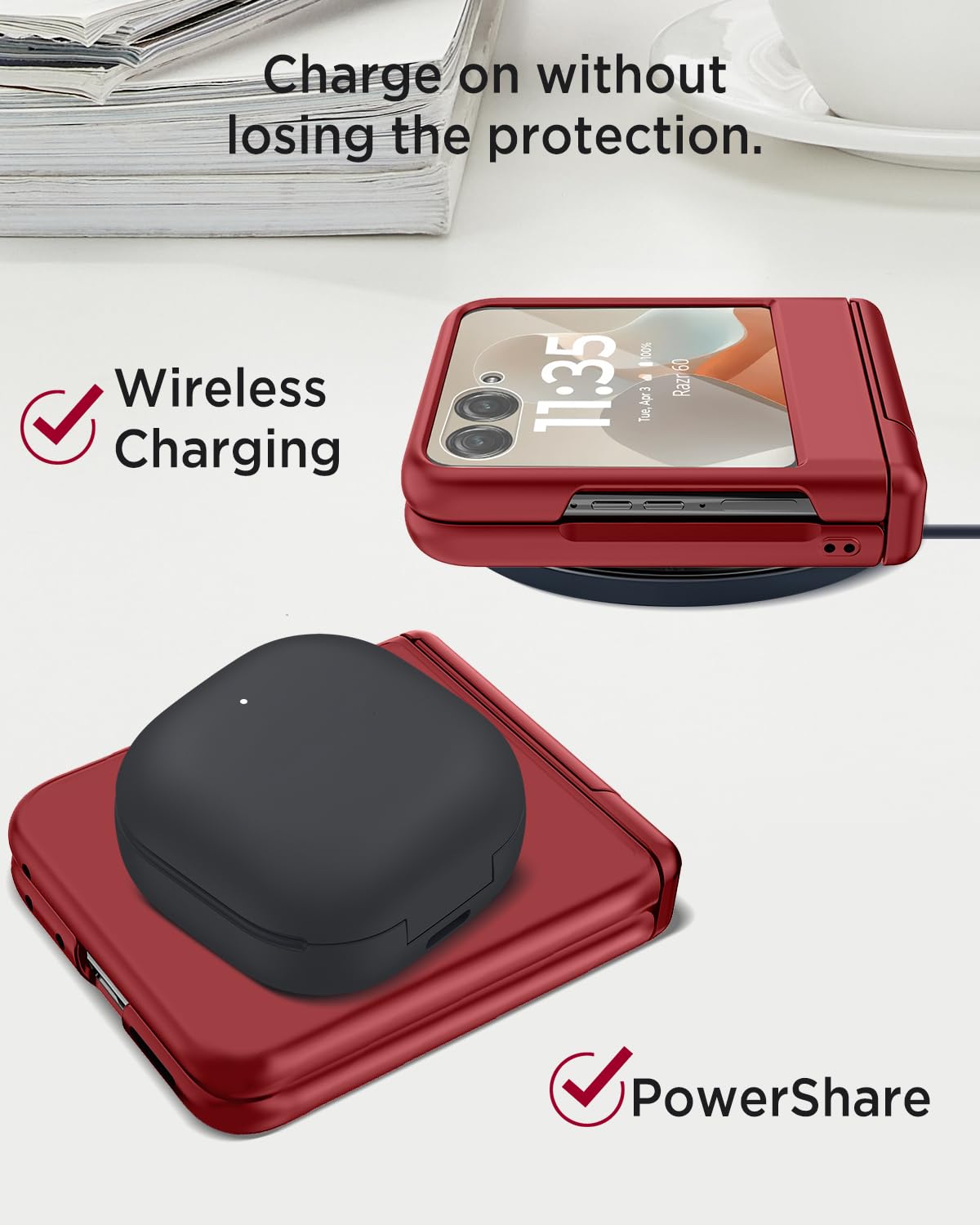 Amazon.com: Miimall Slim Case for Moto Razr 2025 with Hinge