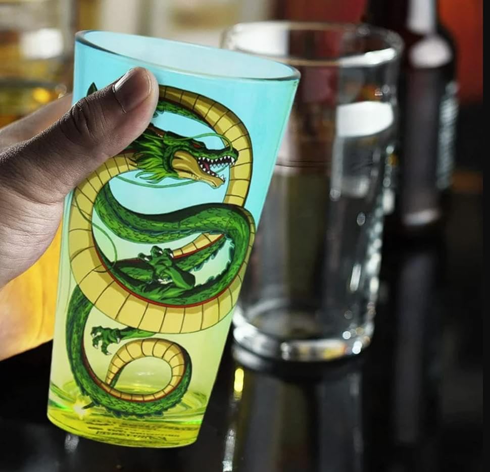 Amazon.com | Dragon Ball Super Goku 2-Piece 16oz Pint Glass Set