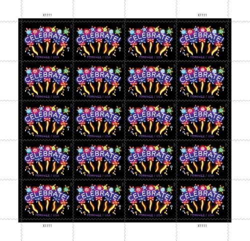 Celebrate 20 x Forever US Postage Stamps