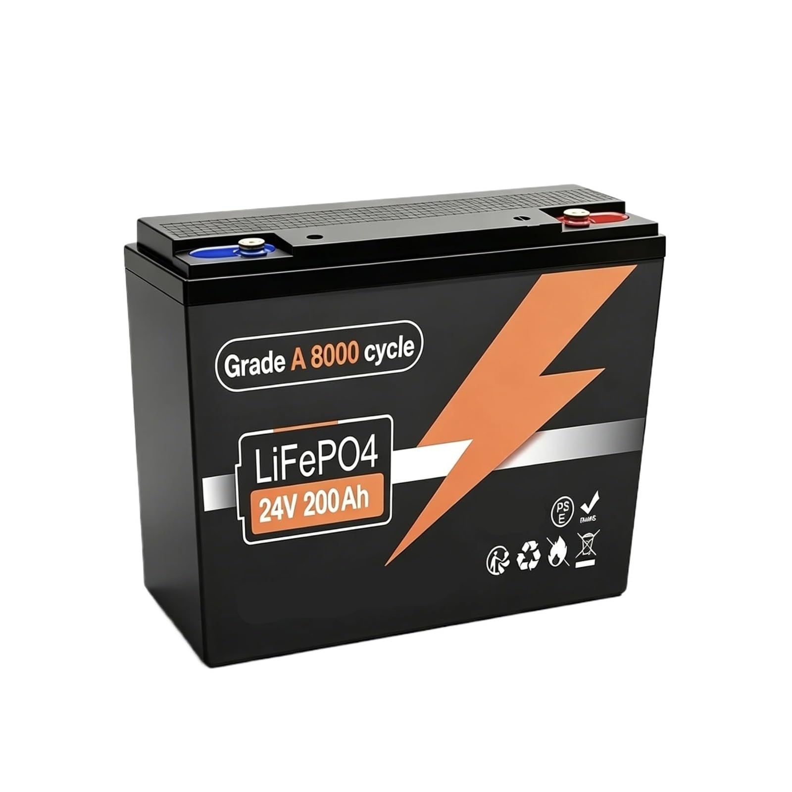 Batteria a ciclo profondo Batteria al litio 24V LiFePO4 100Ah 150Ah 200Ah
