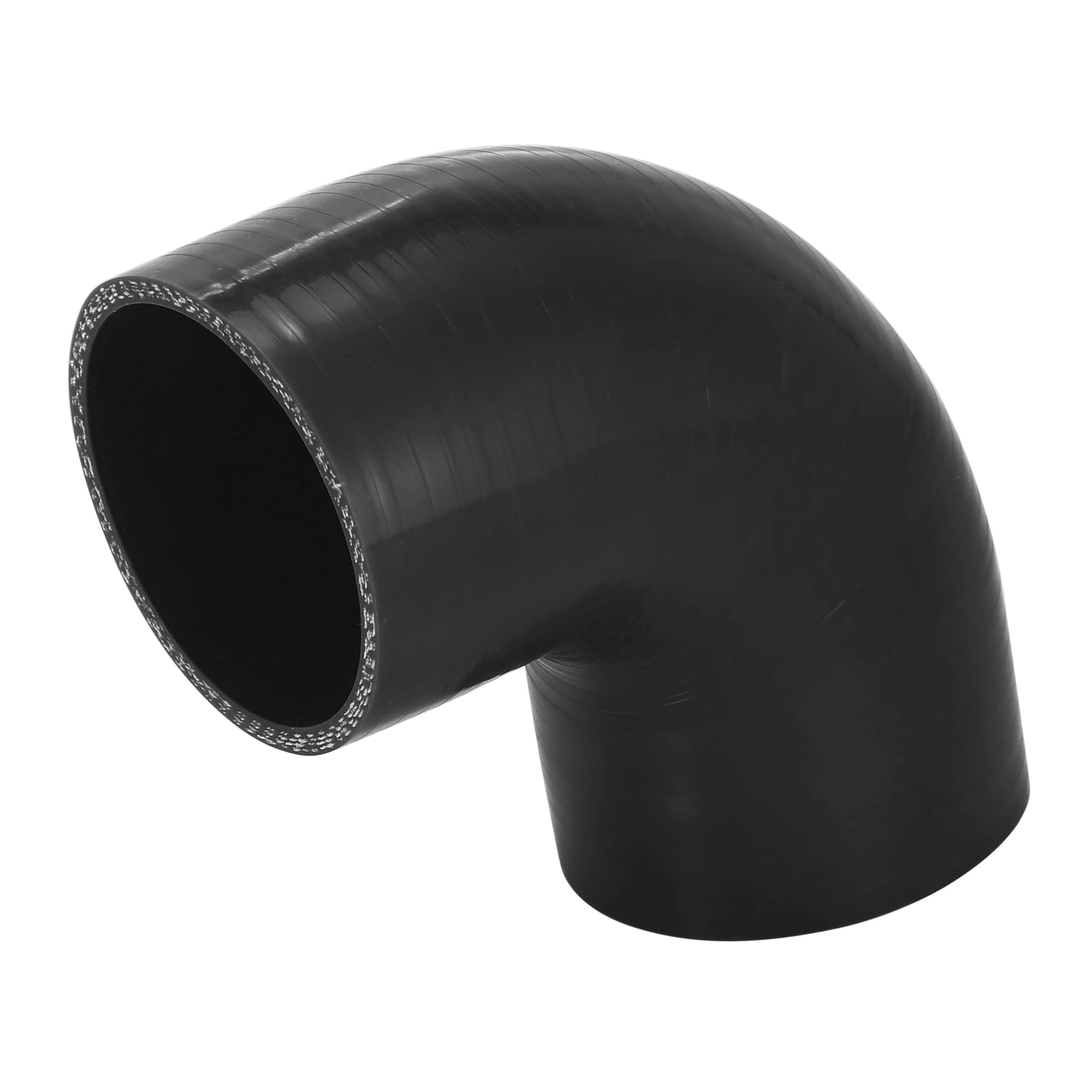 A ABSOPRO Automobile 70mm 2.75" ID 90° Collettore Silicone Tubo Nero