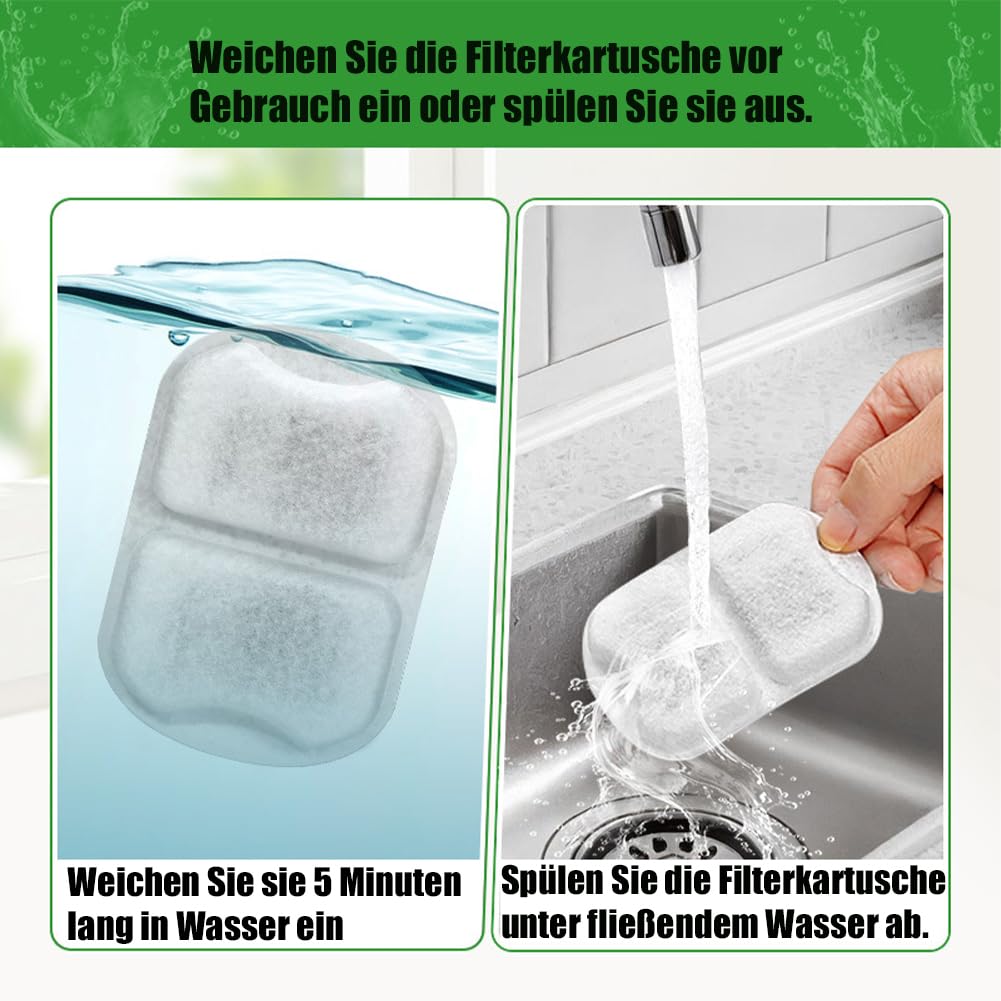 Der antibakterielle Trinkbrunnen mit Filtration, Hundewasserschale, 3.2 l Pawdrate Hunde-Wasserbrunnen mit Filter, Edelstahl Hundebrunnen, für Hunde und Katze (A, 3.2L)