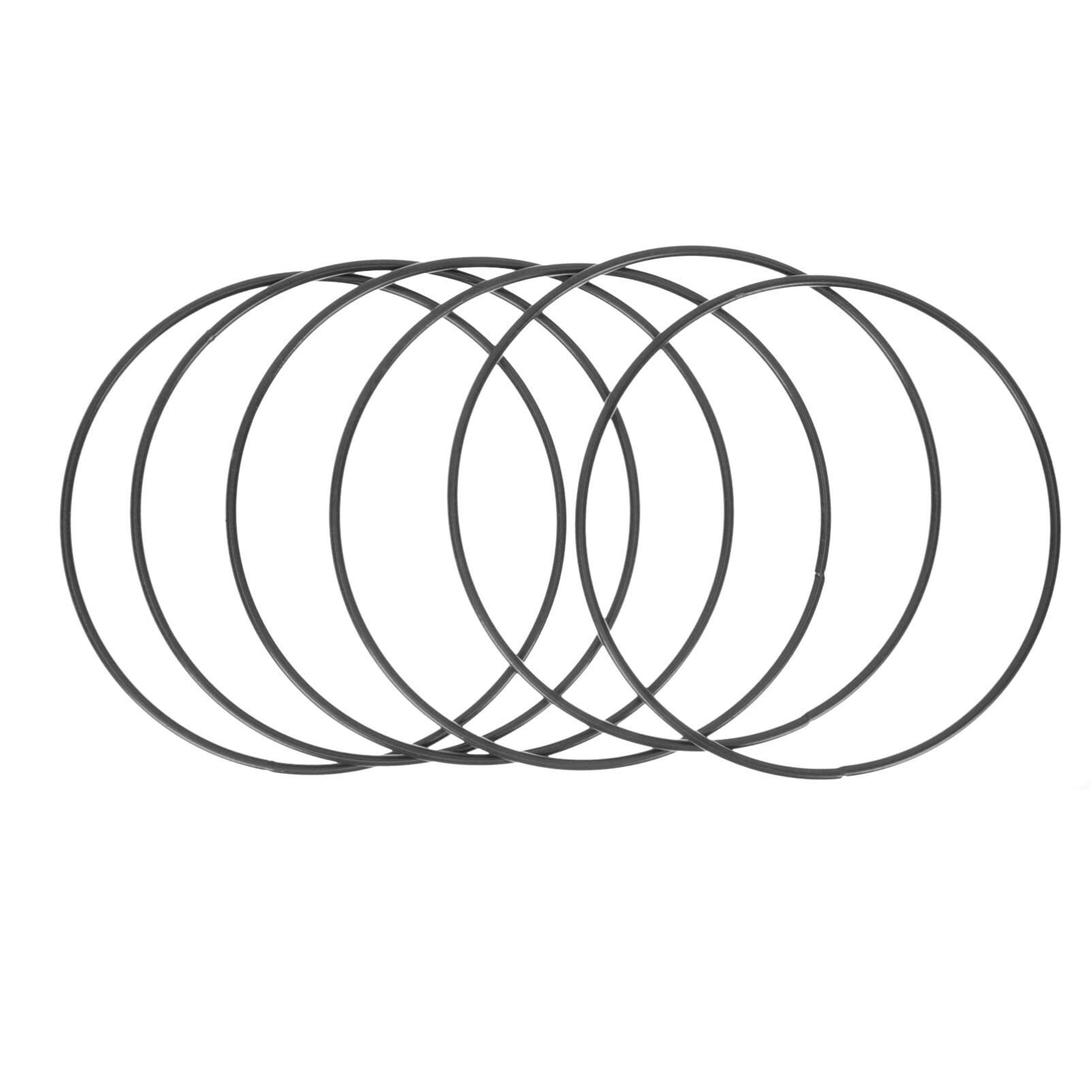 6pcs Dream Catcher Hoop Diy Wind Chimes Flower Arrangements Supplies Basketball Things Circle Purse Metal Hoops for Crafts Dream Catcher Metal Rings 6 Inch Cake Ring Ram Flowers