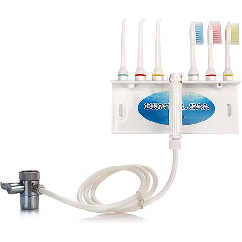 Water Flosser for Family Use 3 Jet Tips & 3 Toothbrush for Faucet & Shower, Oral Irrigator Non-Electric Safety , Dental Oral Care Tooth Cleaning