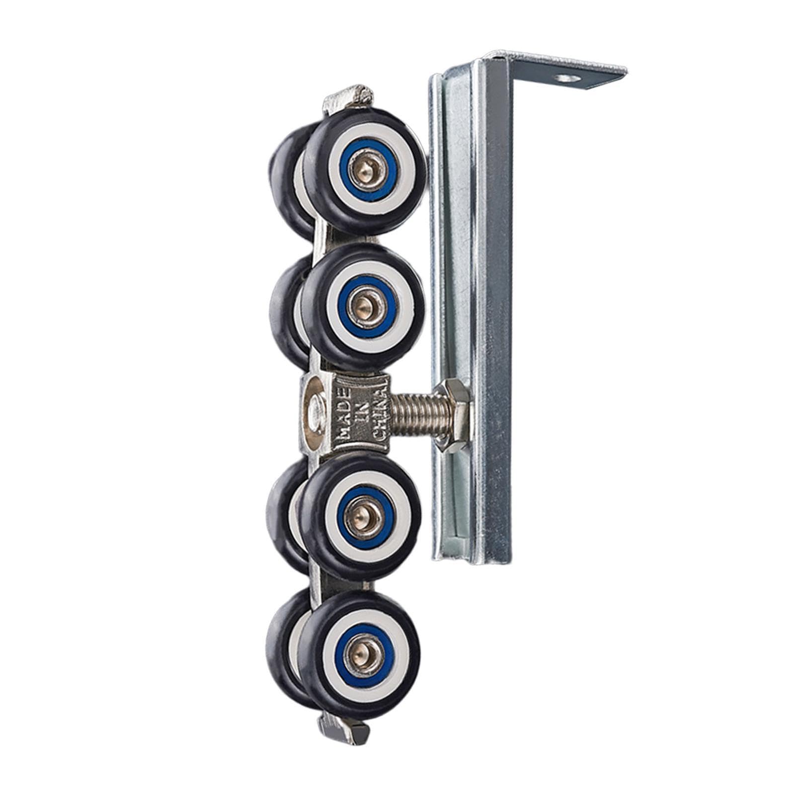 Yixannx Sliding Door Roller Sliding Door Rollers Replacement Closet Wheels Quick Install Heavy Duty Track Kit Smooth Track Kit Cabinet Wheels Roller Pulley