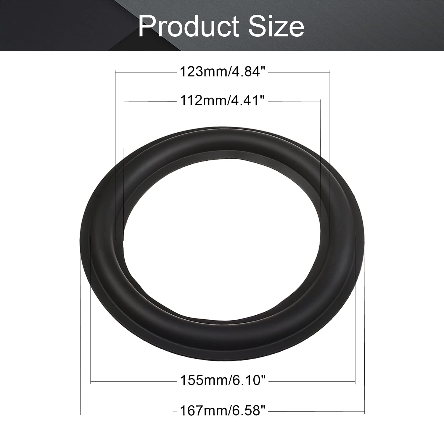 Amazon.co.jp: Othmro フォームエッジ 7インチQV702ラバーエッジ 外径