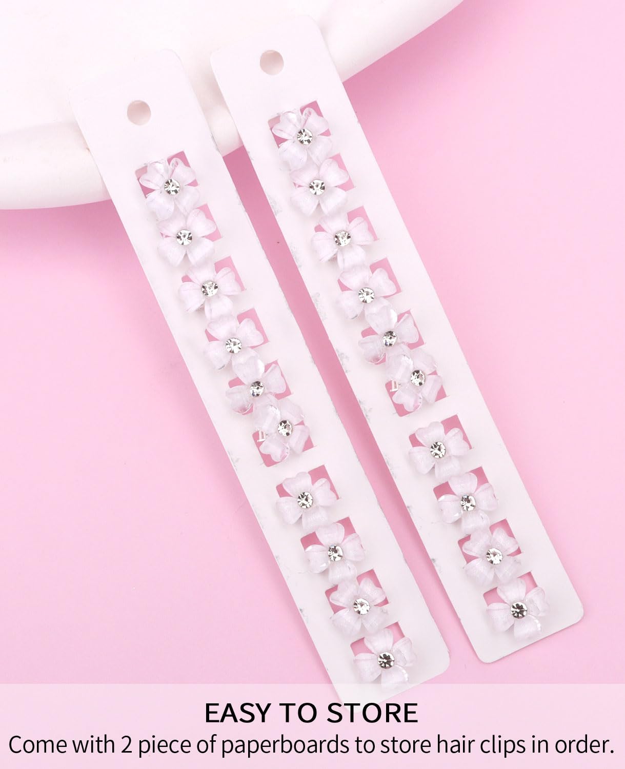 Amazon.com : Wecoe Small White Flower Hair Accessories - 20 