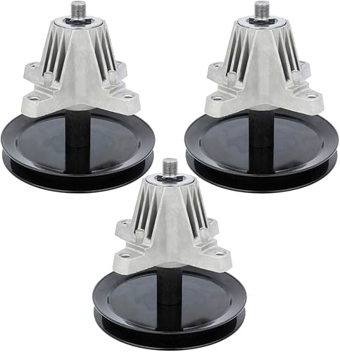 OCPTY Conjunto de husillo reemplaza para MTD para cortacéspedes Cub Cadet LTX 46 Deck Part 918-04865A juego de 3