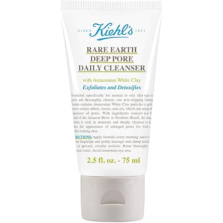 Kiehl's Rare Earth Deep Pore Cleanser with Amazonian White Clay, 2.5 Ounce/75ml
