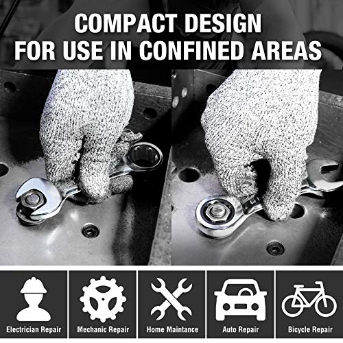 Image of DURATECH 10mm Stubby Ratcheting Combination Wrench, Metric, CRV