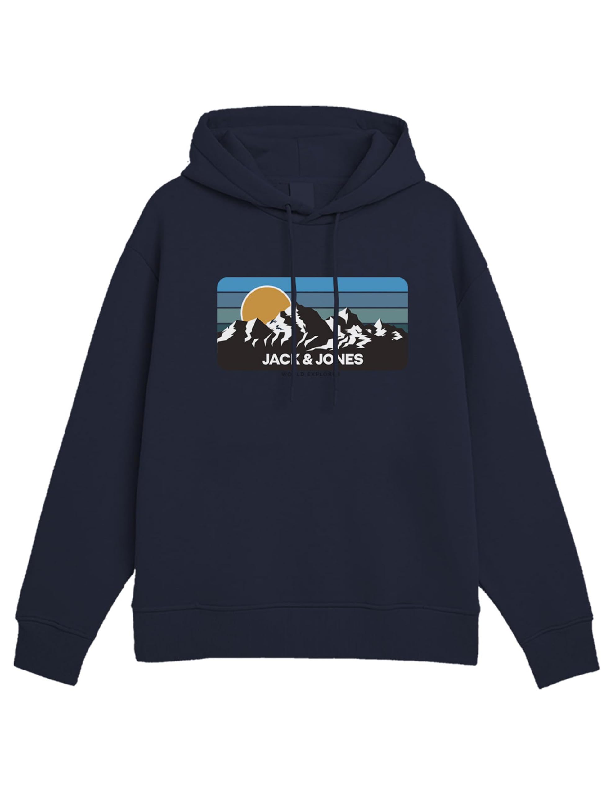 JACK & JONES Men's Jjpeak Sweat Hood Hoodie, Blazer navy, L