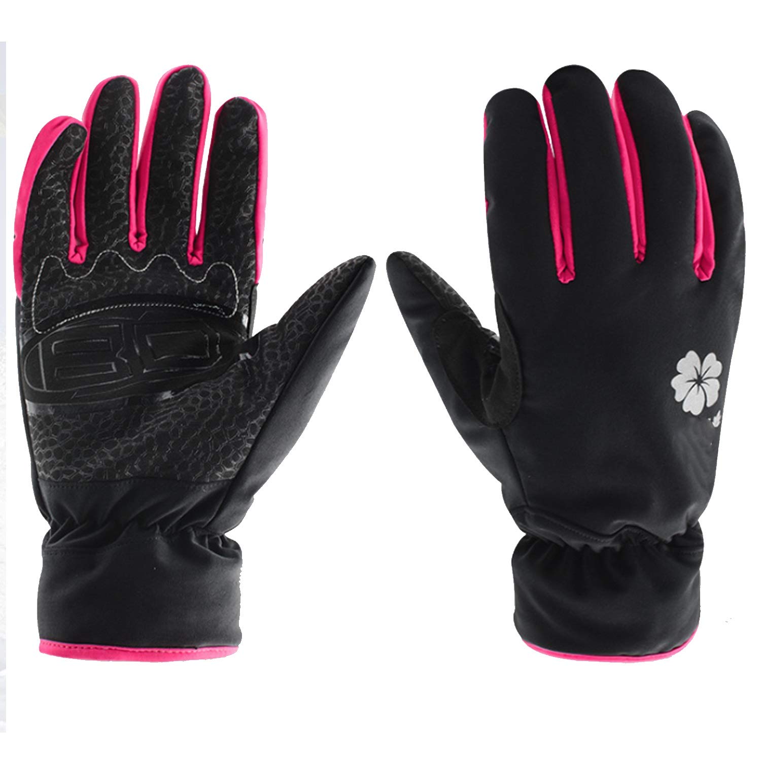 Genérico Guantes Guantes de esquí, Guantes de Nieve de Invierno más cálidos e Impermeables for Mujeres, 1 par (Color : Red, Size : S)