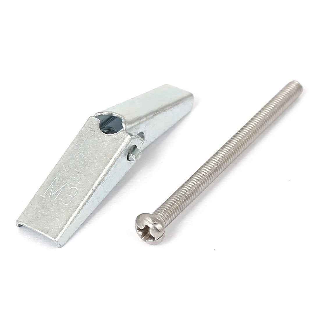 Aexit M3 Thread Anchors Spring Toggle Hollow Plasterboard Cavity Wall Anchor Bolt Expansion Anchors Fixings 6pcs