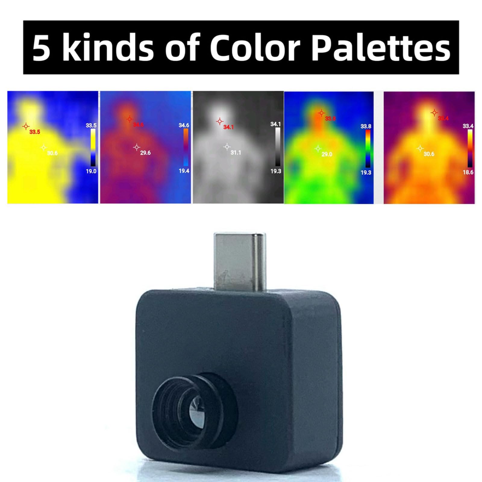 baojielai Easy Carry Thermal Imaging Camera 32x32 Resolution Temperature Measurement Tool Five Color modes Suitable for OS Systems