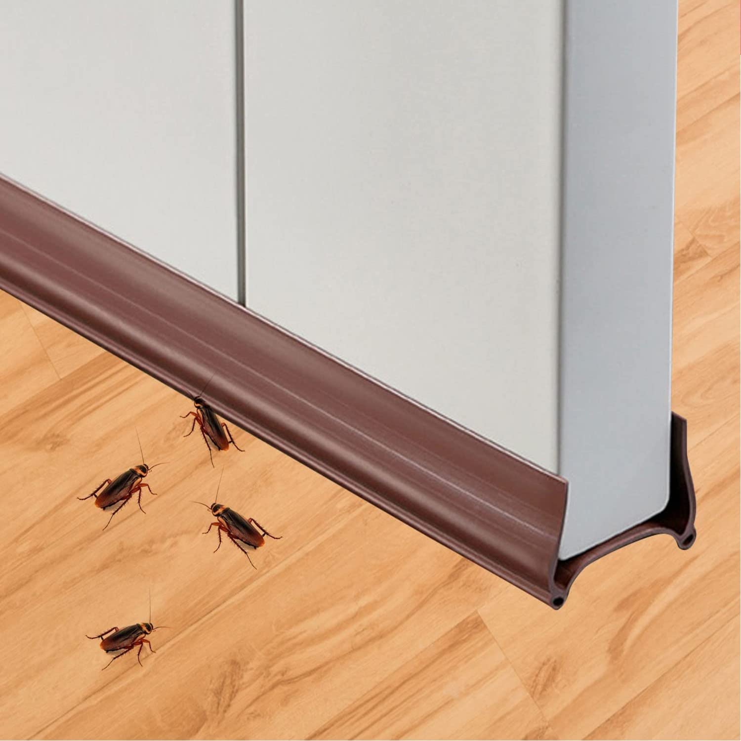 Hukimoyo 96cm Door Bottom Sealing Strip Door Sealers for Door Bottom Gap Sealing for Home, Weather Stripping,Non-Adhesive Tape for Door Insect Stopper Noise Blocker Door Guard Gap Filler(Brown,2pcs) (B09YD998RW) Amazon Price History, Amazon Price Tracker