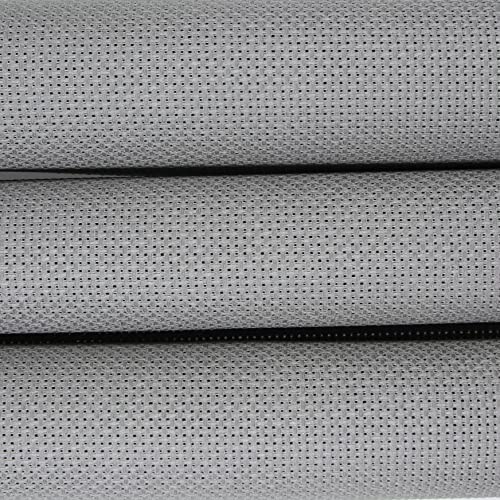 Image of KCS 3 pc of 15 inch x 18 inch Counted Cross Stitch Cotton Aida Cloth Needlework Fabric (Medium Grey, 14CT)