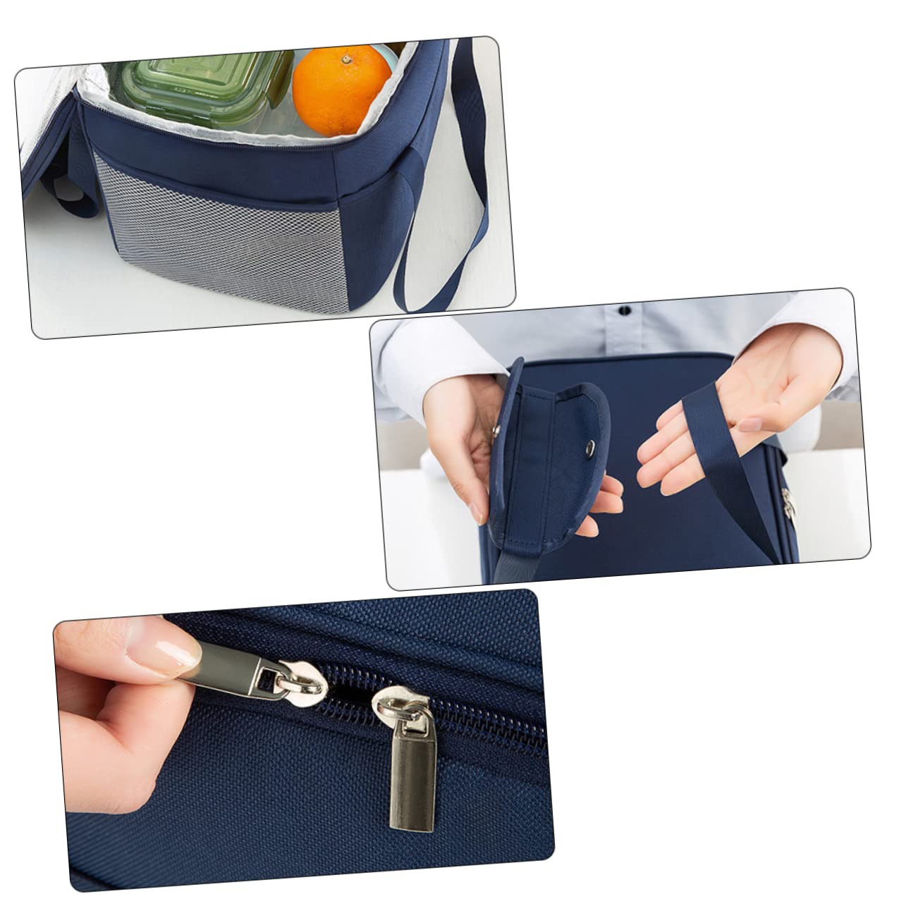 Isolierte Lunchtasche aus Oxford Stoff mit Großem Fassungsvermögen und Bequemem Griff für Schule und Picknick
