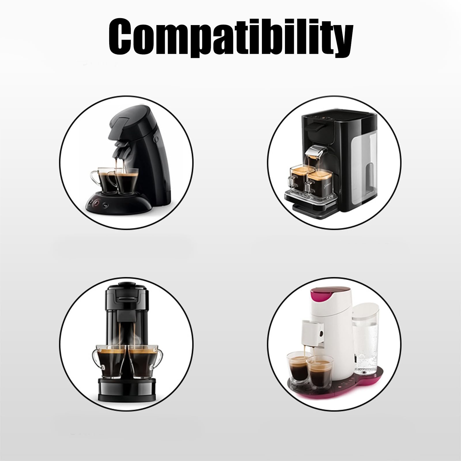 Nachfüllbarer Kaffeekorb für HD6553 / 70 HD7865 / 60 HD6592 / 60 HD7870 / 20 Espressomaschine, Kaffeefilterpapier, Edelstahlfilter