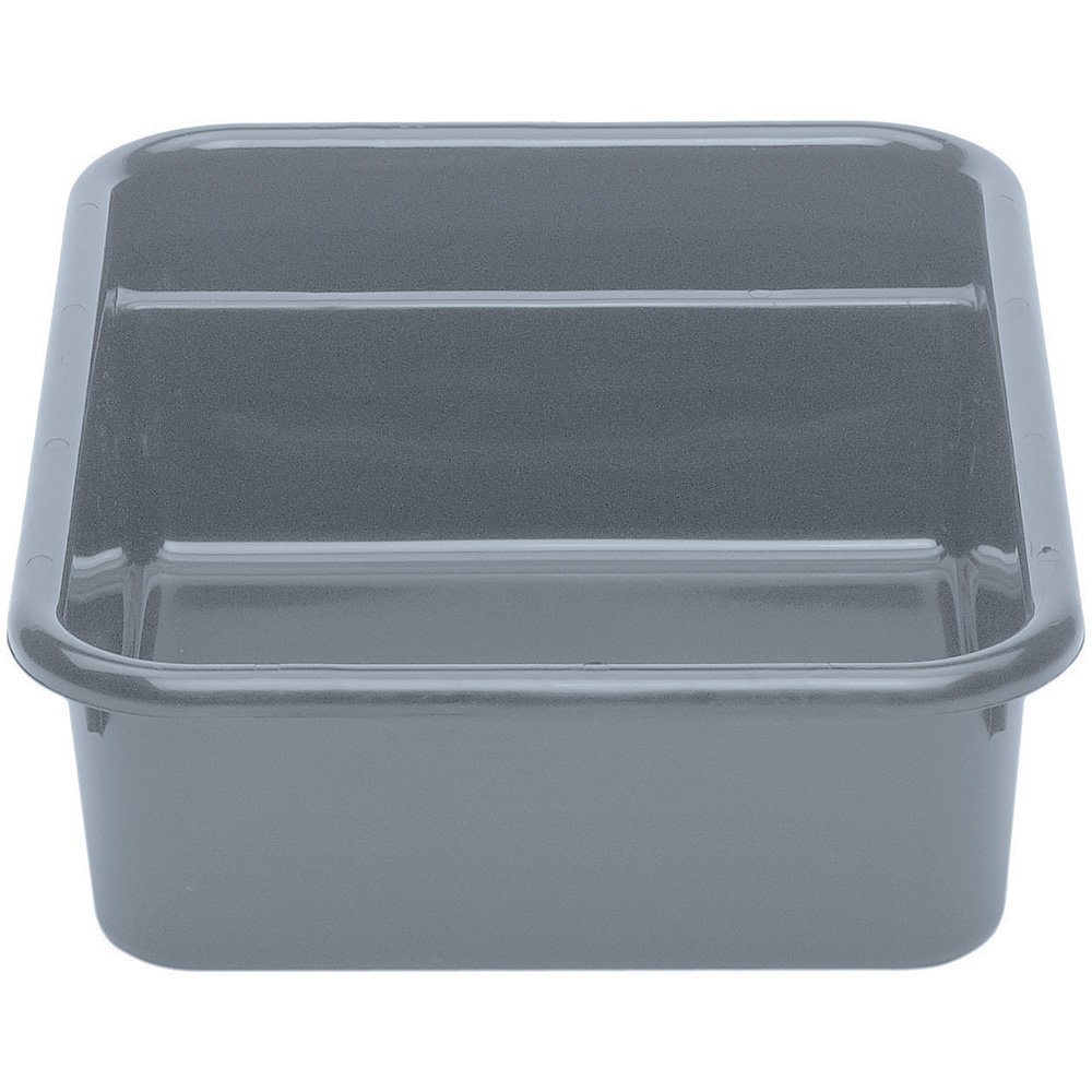 () 16" x 20" Two Compartment Bus Box - Poly Cambox® [Case of 12] by Cambro – Plastic, Light Gray, Model 1621CBP180