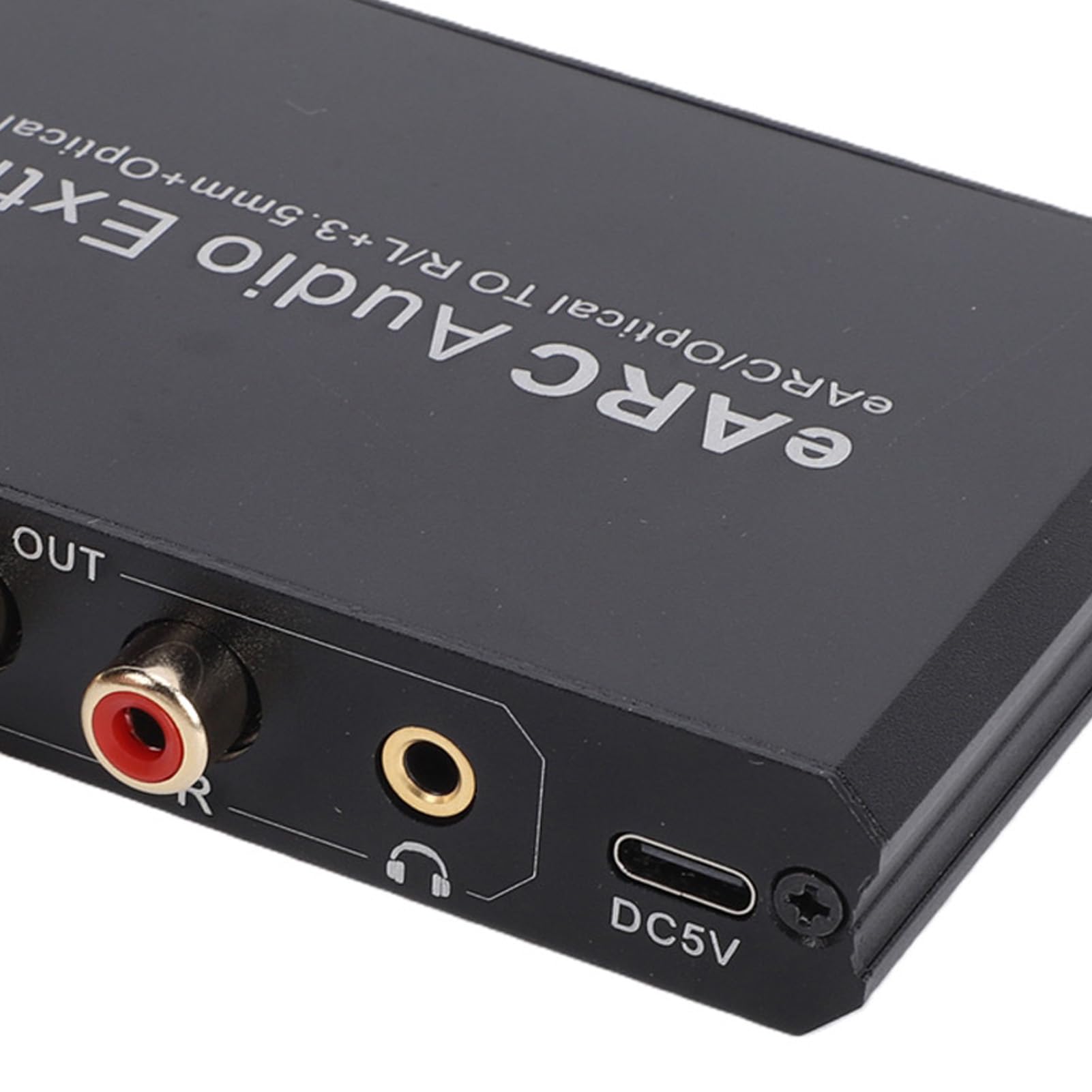 Cryfokt Extractor de EARC, 24 Bits 192 KHz 7.1 5.1 2.0 Canales ARC Convertidor, Adaptador de óptico con Carcasa de Aleación de Aluminio para Cine en Casa HDTV Barra de Sonido Amplificador de Altavoz