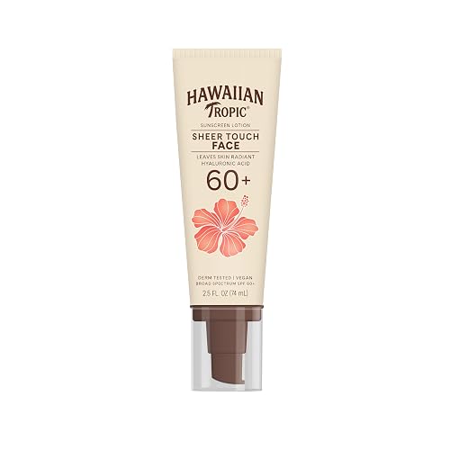 Hawaiian Tropic Sheer Touch Face Sunscreen Lotion SPF 60 2.5 Fl Oz