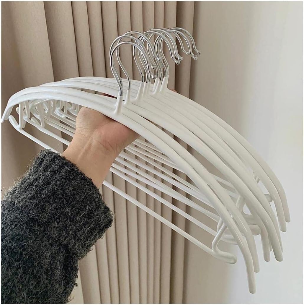 HCZKIUJY 20 Pack Clothes Hangers Adults Coat Jeans Shirts Skirts Hangers Durable Wardrobe Organiser Space Saving Coat Hangers hangers for clothes non slip