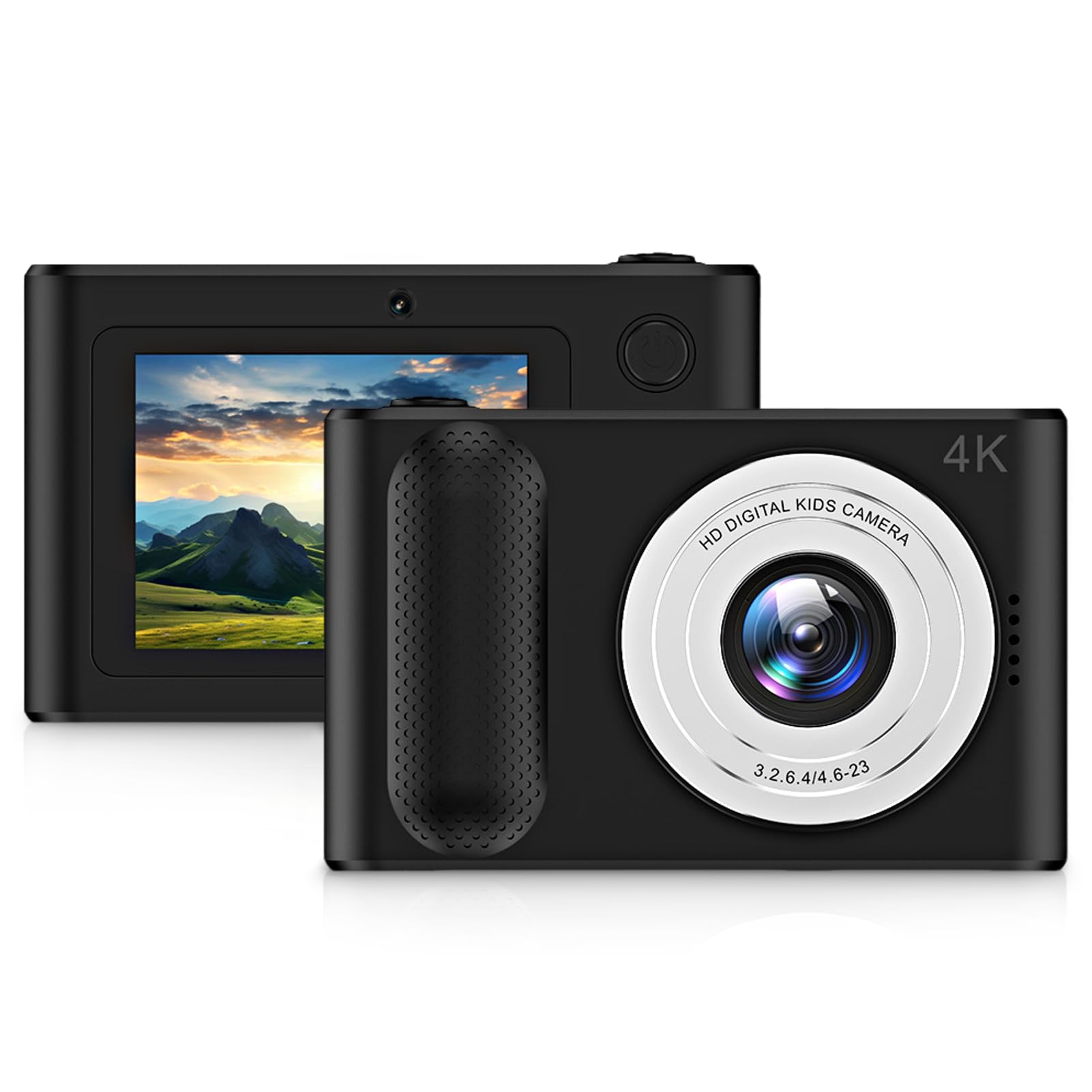 Appareil Photo Numérique, Appareil Photo 4K pour Enfants HD 48MP, Zoom 16X, Appareil Photo Numérique avec écran 2,4 Pouces, Petit Appareil Photo Compact pour la Photographie de