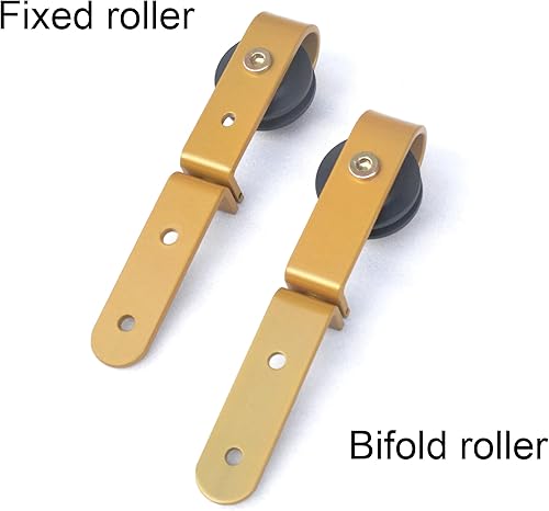 Miniatura 4 de DIYHD Kit de montaje frontal para puerta corrediza de granero de 65 pulgadas, kit de montaje frontal para 4 puertas, ancho de puerta de 16 pulgadas,