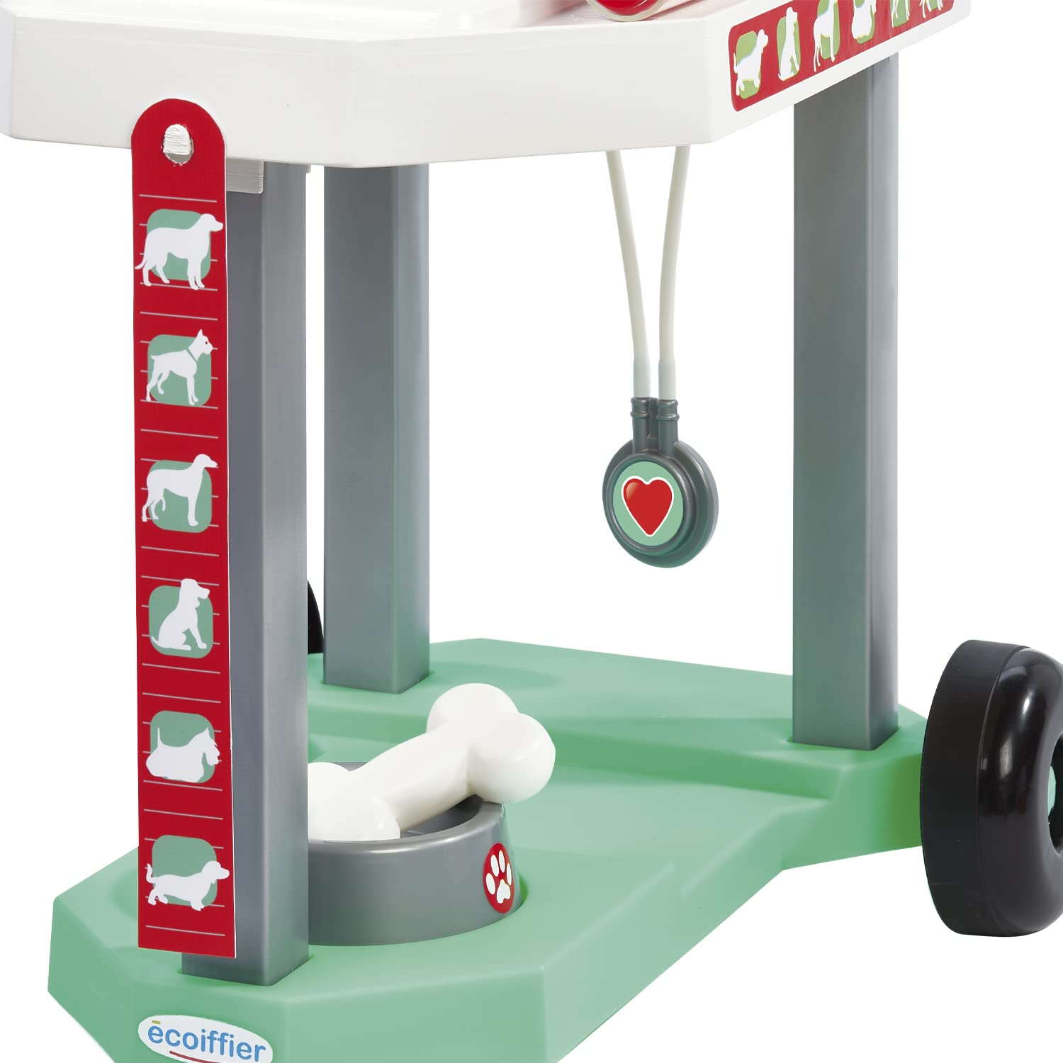 Ecoiffier Toys - 1919 - Klinika Weterynaryjna dla psów, zestaw imitacji - od 18 miesięcy, wyprodukowano we Francji
