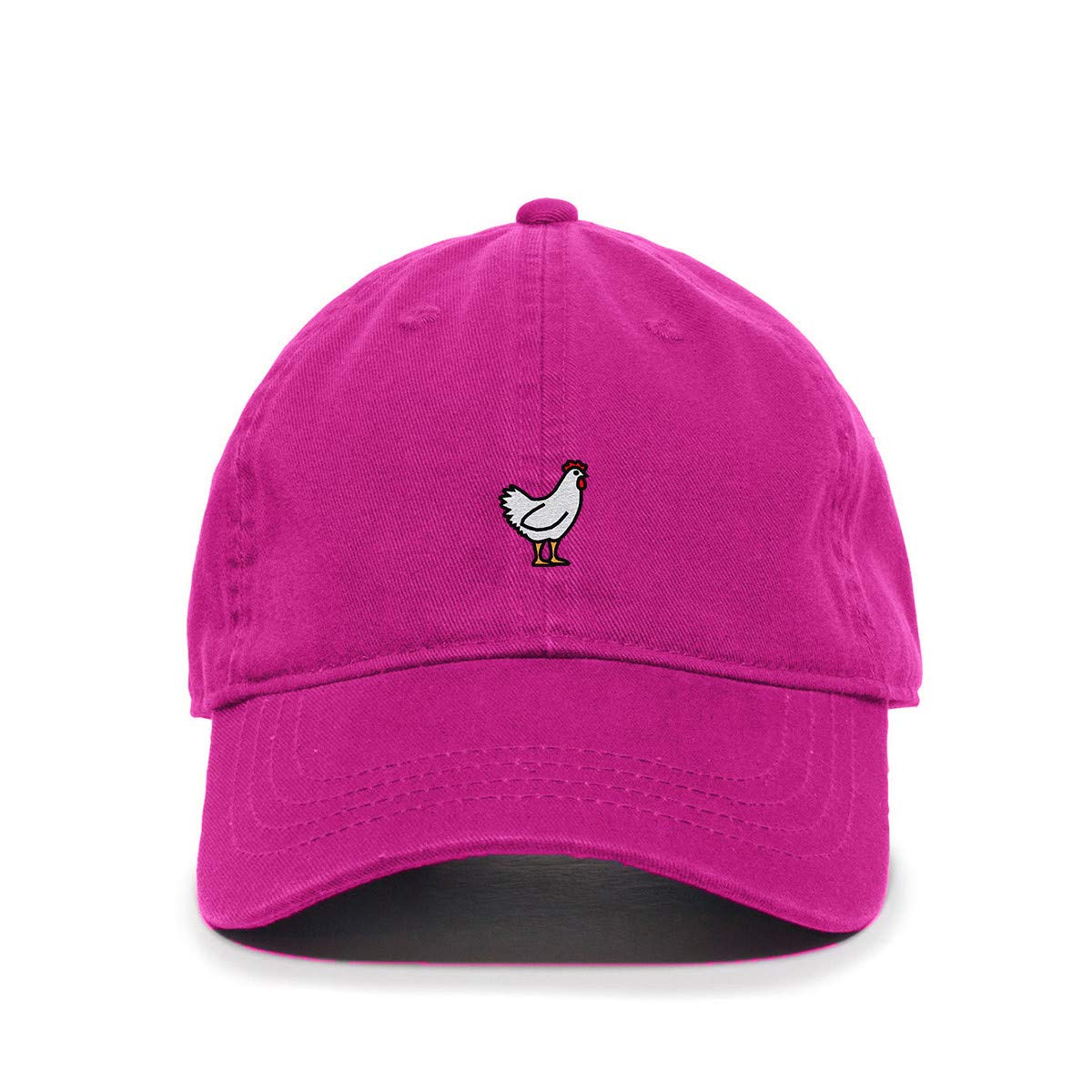 Tech Design Chicken Embroidered Baseball Cap Cotton Adjustable Dad Hat