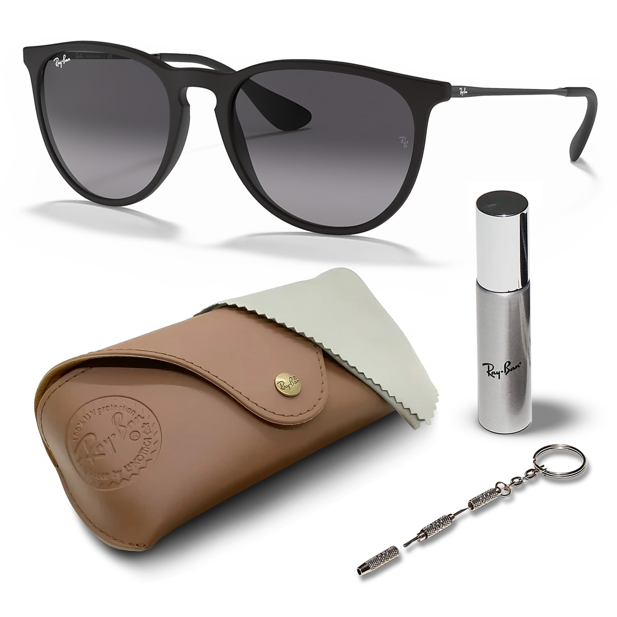 RB4171 ERIKA CLASSIC Phantos Shaped Sunglasses for Men & Women with Official RAYBAN Eyewear Kit