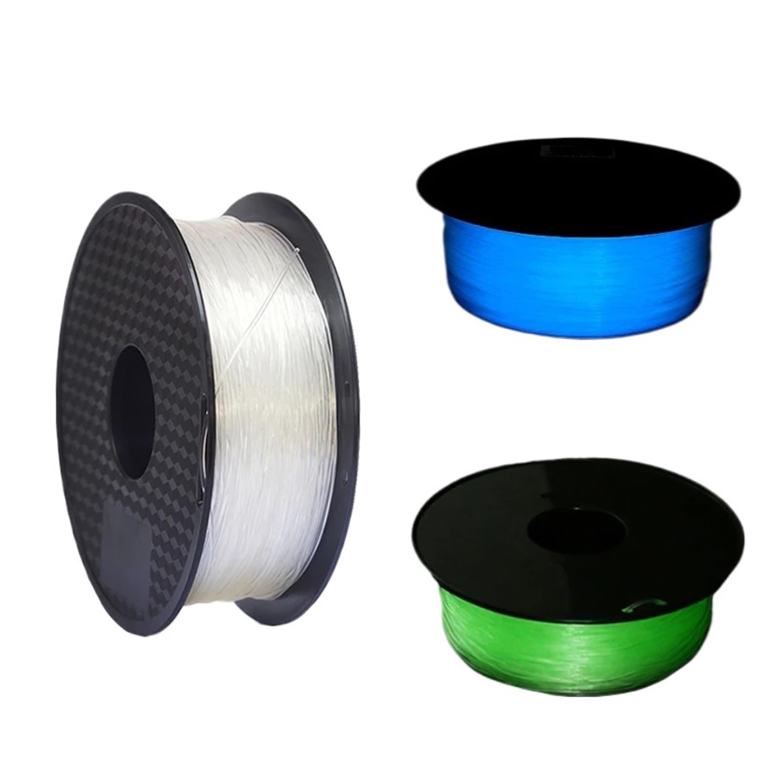 1,75 mm TPU, im Dunkeln leuchtendes 3D-Druckerfilament, ungiftig, leuchtende Sublimation, 500 g, 1000 g, 3D-Druckmaterial, flexibel, leuchtet(TPU glows Blue 1Kg)