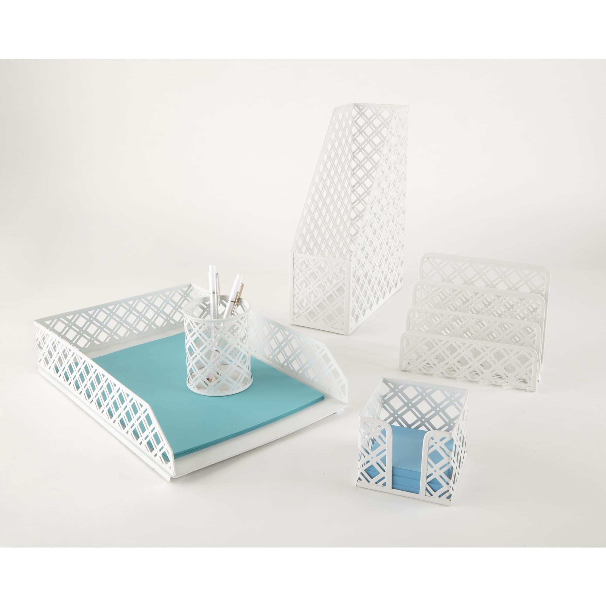 Realspace® Streya Cut-Metal Memo Holder, 3