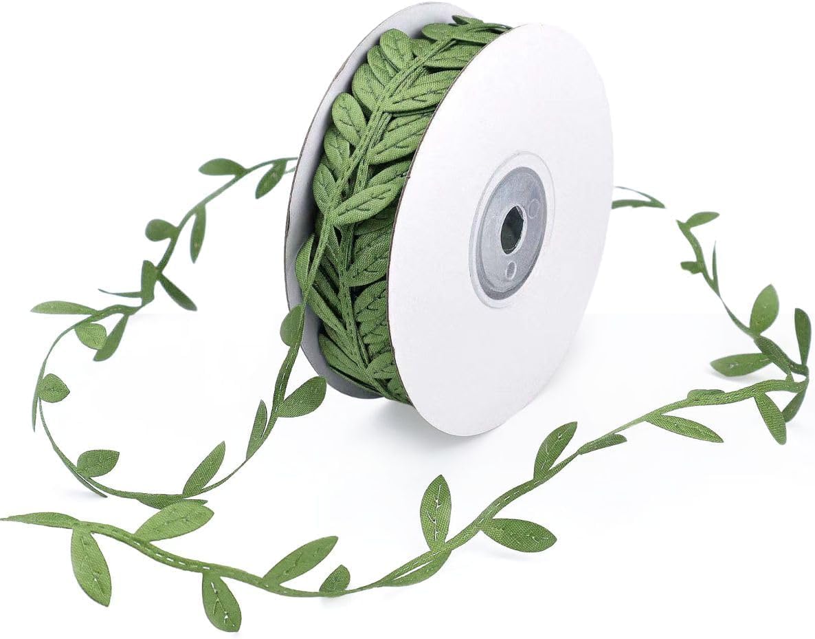 カテゴリ「リーフガーランド」商品一覧ページ | 株式会社ドガ リーフガーランドリボントリム、30ヤード リーフガーランドリボントリム、30ヤードロール、クラフト作りやスクラップブックに最適 (オリーブグリーン)