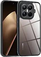 QUIETIP Capa para Xiaomi 15T Pro, capa fina e transparente com proteção contra quedas, preta