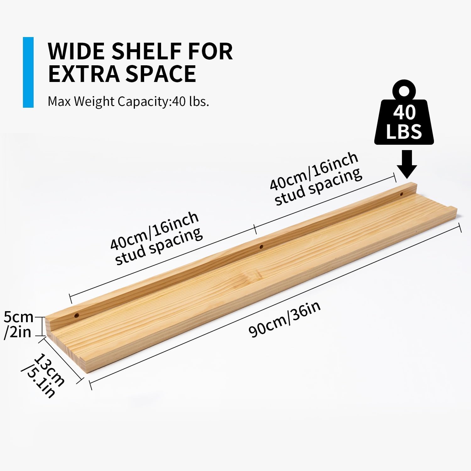 Gieanoo Floating Shelves - Image 3