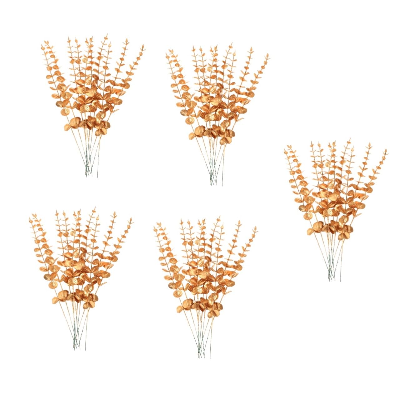TOPBATHY 50pezzi Rami Di Eucalipto Finti Per Decorazioni Fiori Foglie Artificiali Per Elegante Adornamento Per Matrimonio e Casa