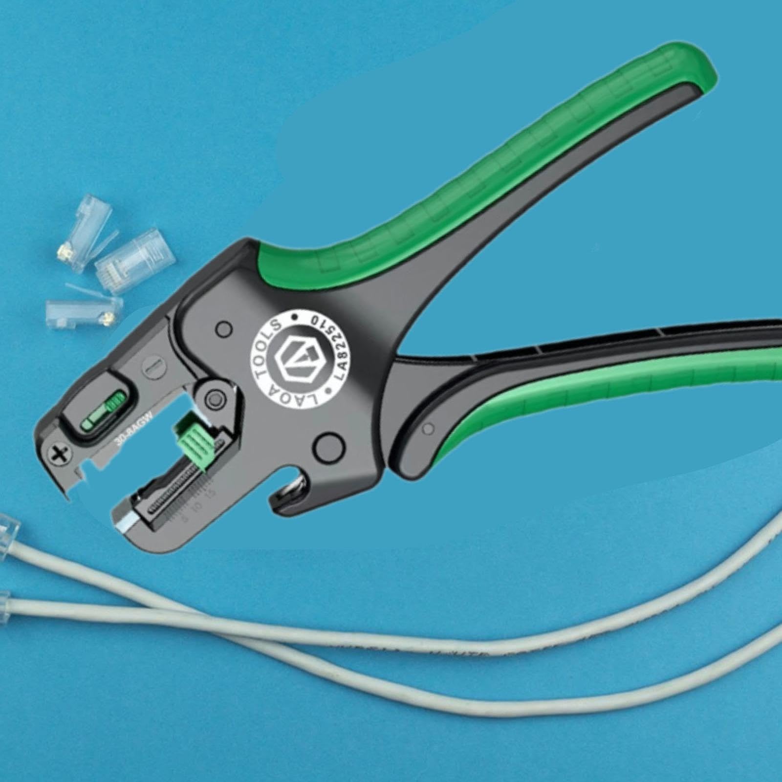 Qianly Pinza Automática Ajustable Herramienta para Desmontar Cable con de Autopresión y Corte Preciso Adecuada para Tareas de Reparación